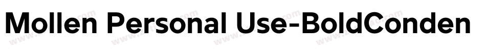 Mollen Personal Use-BoldCondensed字体转换